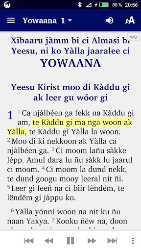 Run android online APK Wolof Jean from MyAndroid or emulate Wolof Jean using MyAndroid