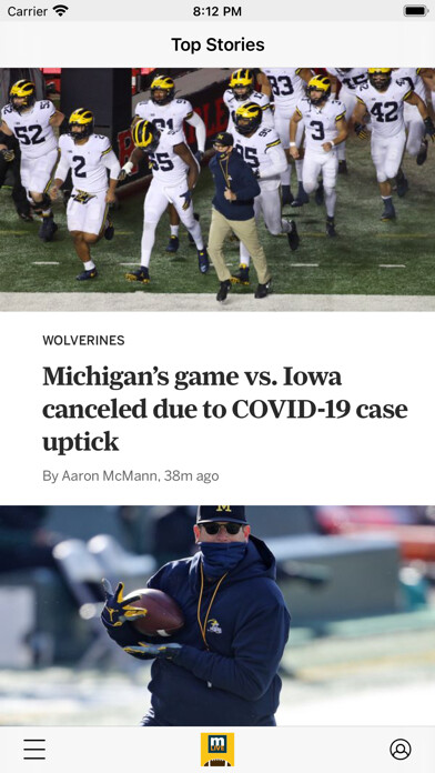 Emulate iPhone app Wolverines Football News using MyAndroid Emulate iPhone app Wolverines Football News using MyAndroid