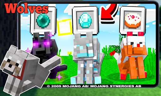 Run android online APK Wolves Mod for Minecraft PE from MyAndroid or emulate Wolves Mod for Minecraft PE using MyAndroid