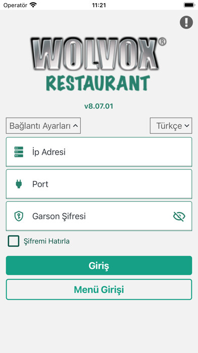Emulate iPhone app Wolvox Restaurant 8 using MyAndroid