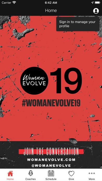 Emulate iPhone app WOMAN EVOLVE using MyAndroid