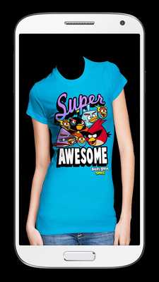 Emulate Android APK Woman T-shirt Photo Suit