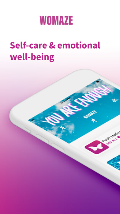 Emulate iPhone app Womaze: Self-Care & Motivation using MyAndroid Emulate iPhone app Womaze: Self-Care & Motivation using MyAndroid