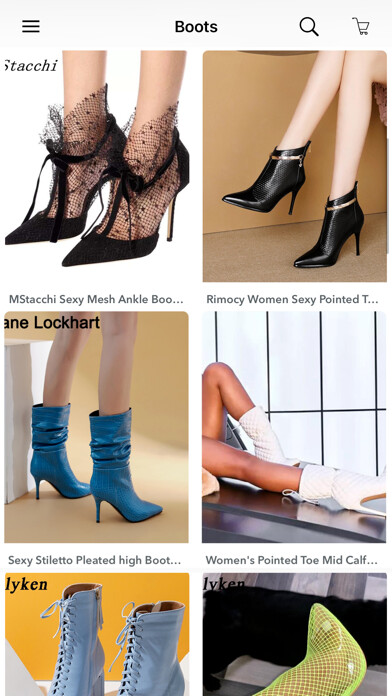 Emulate iPhone app Women Boots Fashion Online using MyAndroid Emulate iPhone app Women Boots Fashion Online using MyAndroid