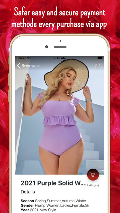 Emulate iPhone app Women Plus Size Clothing using MyAndroid