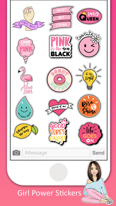 Emulate iPhone app Women Power Stickers Pack using MyAndroid Emulate iPhone app Women Power Stickers Pack using MyAndroid