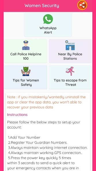 Run android online APK Women Safety App from MyAndroid or emulate Women Safety App using MyAndroid