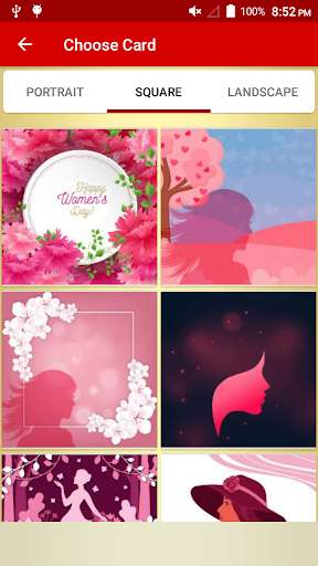 Run android online APK Womens Day Greetings Cards from MyAndroid or emulate Womens Day Greetings Cards using MyAndroid