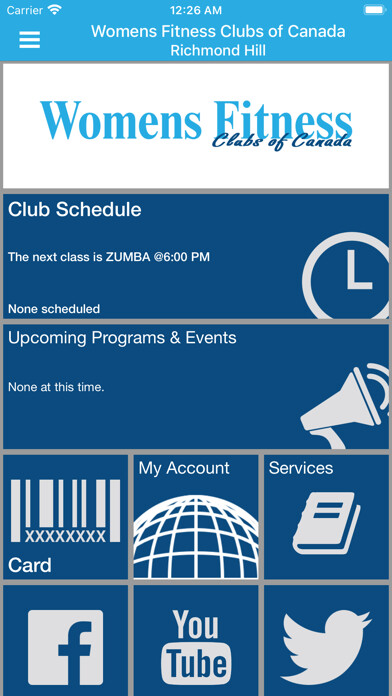 Emulate iPhone app Womens Fitness Clubs of Canada using MyAndroid Emulate iPhone app Womens Fitness Clubs of Canada using MyAndroid