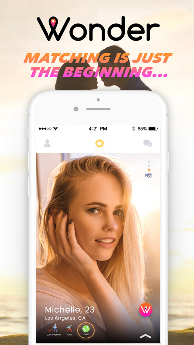Emulate iPhone app Wonder Dating using MyAndroid