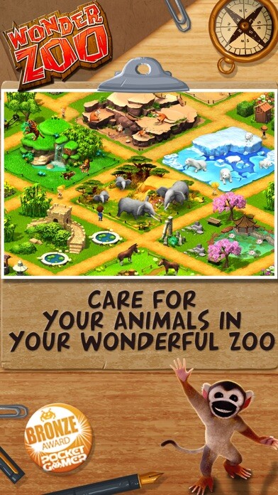Emulate iPhone app Wonder Zoo - Animal Rescue! using MyAndroid