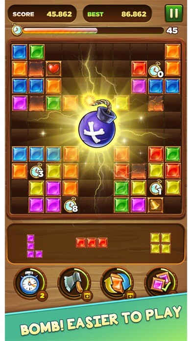 Emulate iPhone app Wood block puzzle blast using MyAndroid
