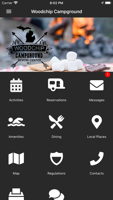 Emulate iPhone app Woodchip Campground using MyAndroid Emulate iPhone app Woodchip Campground using MyAndroid