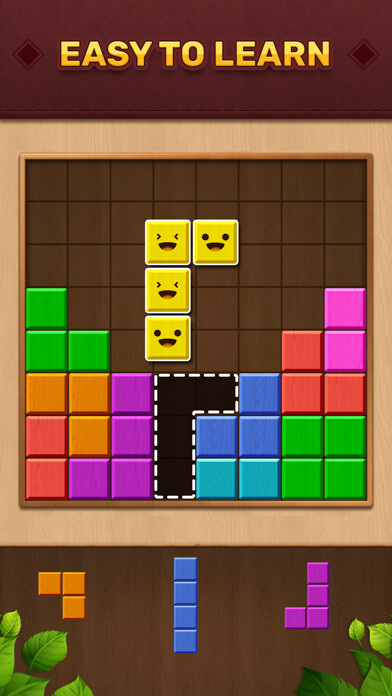 Emulate iPhone app Wood Color Block: Puzzle Game using MyAndroid