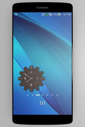 Emulate iPhone app Wooden Clock using MyAndroid