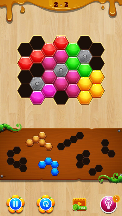 Emulate iPhone app Wood Hexa Block Puzzle using MyAndroid
