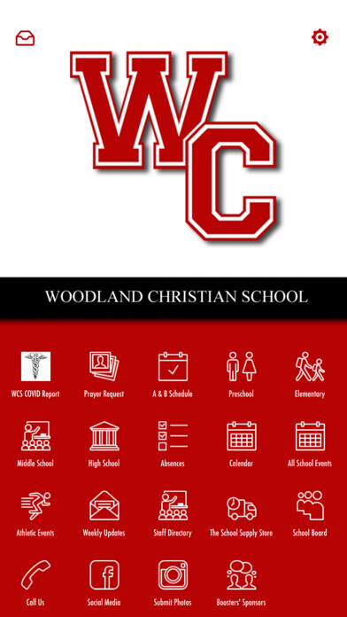 Emulate iPhone app Woodland Christian School using MyAndroid