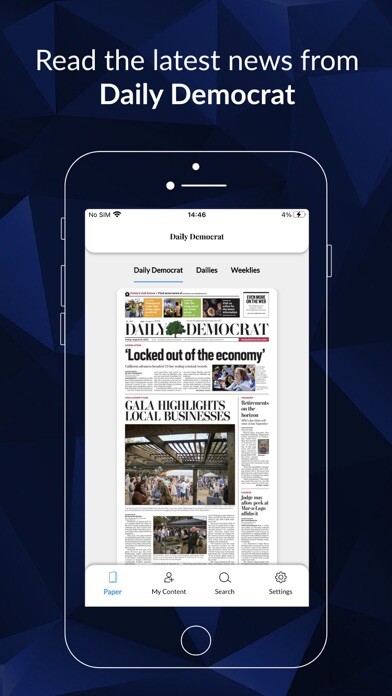 Emulate iPhone app Woodland Daily Democrat using MyAndroid Emulate iPhone app Woodland Daily Democrat using MyAndroid