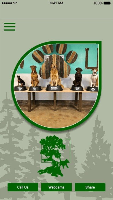 Emulate iPhone app Woodland West Pet Resort OK using MyAndroid