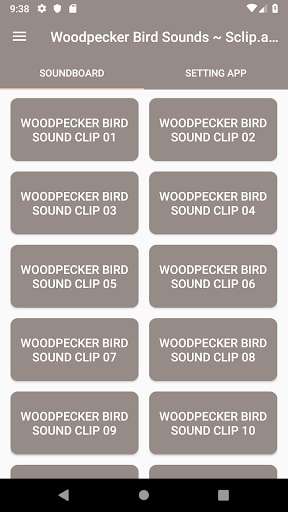 Run android online APK Woodpecker Bird Sounds ~ Sclip.app from MyAndroid or emulate Woodpecker Bird Sounds ~ Sclip.app using MyAndroid