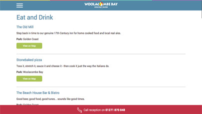 Emulate iPhone app Woolacombe Bay Online Guide using MyAndroid