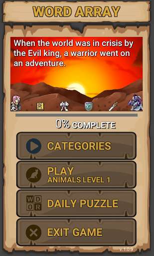 Run android online APK Word Array (Word game) from MyAndroid or emulate Word Array (Word game) using MyAndroid