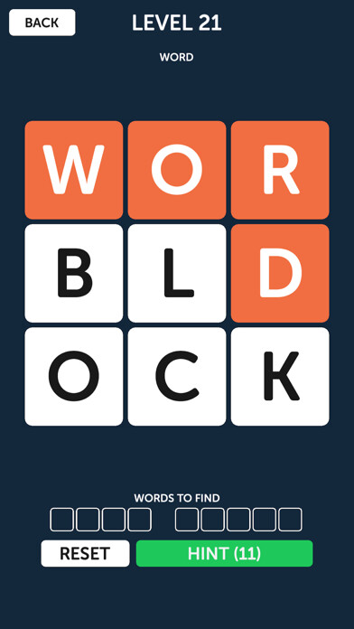 Emulate iPhone app Word Block - Word Search Brain Puzzle Games using MyAndroid