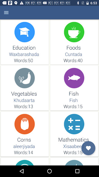 Run android online APK Word book English to Somali from MyAndroid or emulate Word book English to Somali using MyAndroid