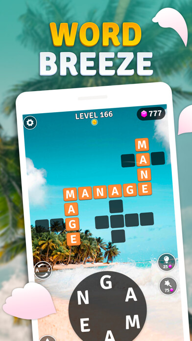 Emulate iPhone app Word Breeze - Earn Bitcoin using MyAndroid