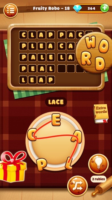 Emulate iPhone app Word Cake using MyAndroid