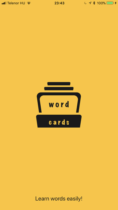 Emulate iPhone app Wordcards – второй язык using MyAndroid