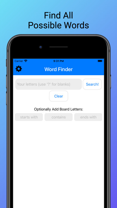 Emulate iPhone app Word Cheats (for Scrabble) using MyAndroid Emulate iPhone app Word Cheats (for Scrabble) using MyAndroid