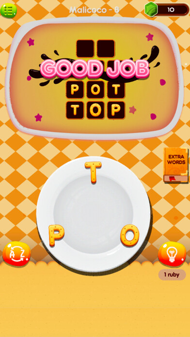 Emulate iPhone app Word Cooking - New Words Puzzle using MyAndroid Emulate iPhone app Word Cooking - New Words Puzzle using MyAndroid