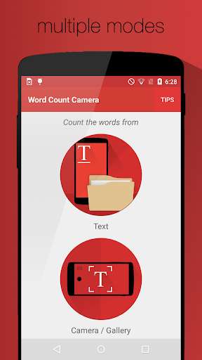 Run android online APK Word Count Camera from MyAndroid or emulate Word Count Camera using MyAndroid