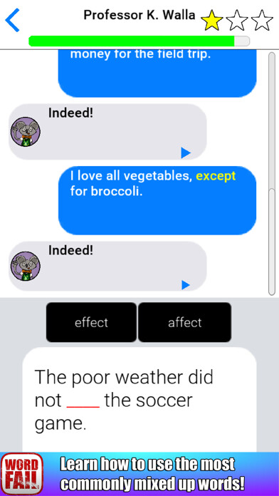 Emulate iPhone app WordFail using MyAndroid