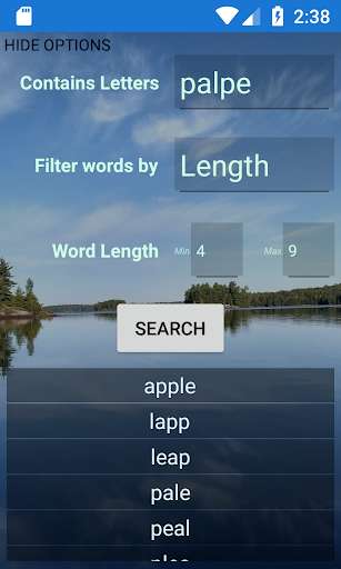 Run android online APK Word Finder Assist from MyAndroid or emulate Word Finder Assist using MyAndroid