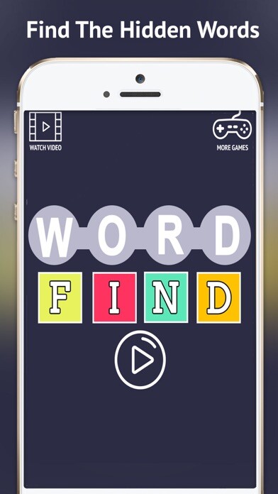 Emulate iPhone app Word Find Puzzles using MyAndroid