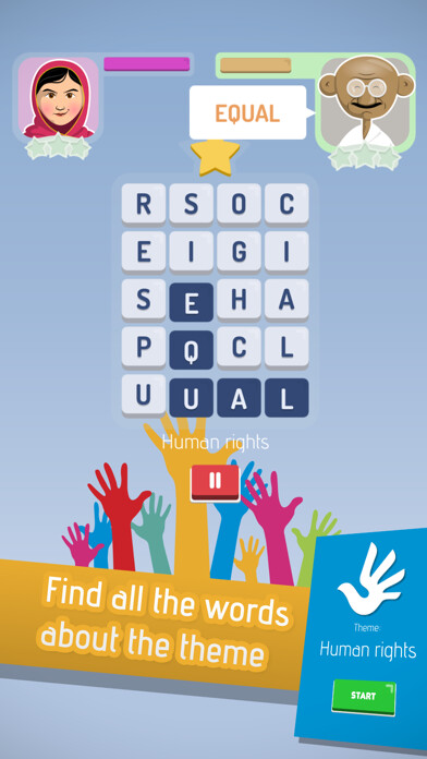 Emulate iPhone app Word for Word: Human Rights using MyAndroid Emulate iPhone app Word for Word: Human Rights using MyAndroid
