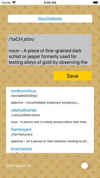 Emulate iPhone app Word Grabber using MyAndroid
