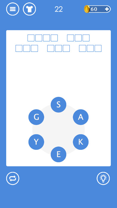 Emulate iPhone app Word Guess - Word Puzzle using MyAndroid Emulate iPhone app Word Guess - Word Puzzle using MyAndroid