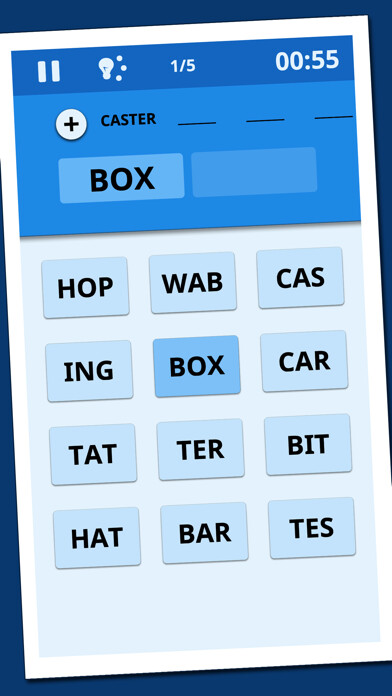 Emulate iPhone app Word In Pieces using MyAndroid