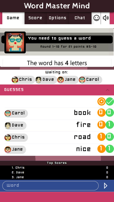 Emulate iPhone app Word Master Mind Multiplayer using MyAndroid Emulate iPhone app Word Master Mind Multiplayer using MyAndroid