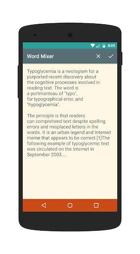 Run android online APK Word Mixer - Typoglycemia Generator Free from MyAndroid or emulate Word Mixer - Typoglycemia Generator Free using MyAndroid