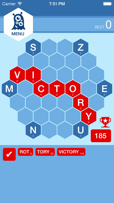 Emulate iPhone app Word Monster Solitaire using MyAndroid Emulate iPhone app Word Monster Solitaire using MyAndroid