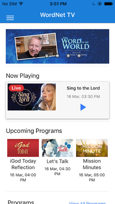 Emulate iPhone app WordNet TV Mobile using MyAndroid