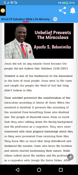 Run android online APK Word of Salvation Bible Life Ministry from MyAndroid or emulate Word of Salvation Bible Life Ministry using MyAndroid