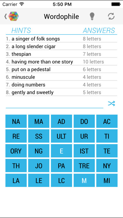Emulate iPhone app Wordophile using MyAndroid Emulate iPhone app Wordophile using MyAndroid