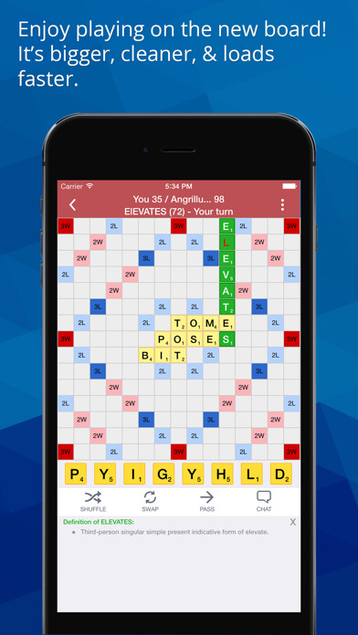 Emulate iPhone app Wordosaur The Social Word Game using MyAndroid