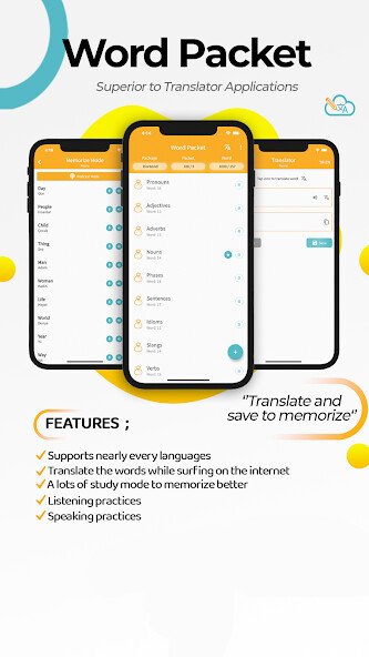 Run android online APK Word Packet: Translator App from MyAndroid or emulate Word Packet: Translator App using MyAndroid