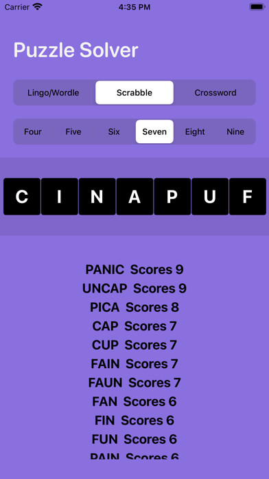 Emulate iPhone app Word Puzzle Solver using MyAndroid Emulate iPhone app Word Puzzle Solver using MyAndroid